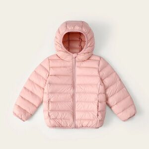 Toddler Girls' Pink Light Packable Puffer Jacket Size 3T-4T